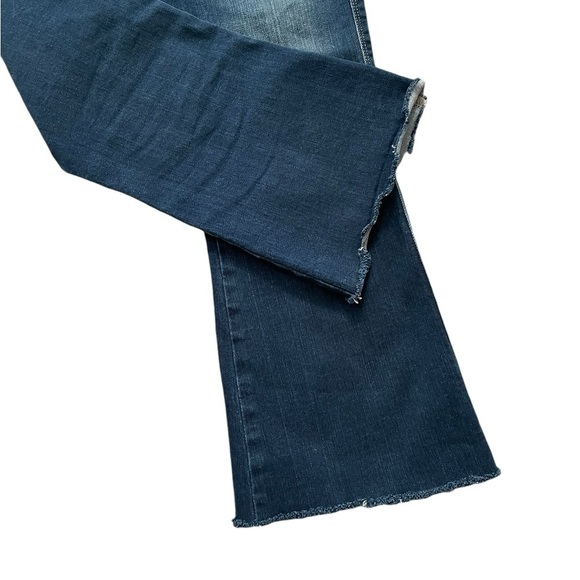 FRAME Sylvie Kick Boot Jeans Lakewood Womens Size 27 Relaxed, High Rise Raw Hem - Picture 5 of 9